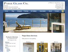 Tablet Screenshot of paigeglass.com